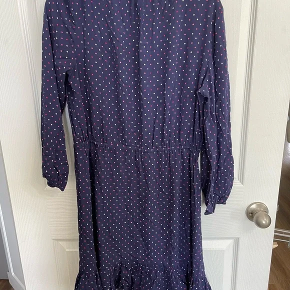 Draper James Navy Polka Dot Dress - Picture 4 of 4